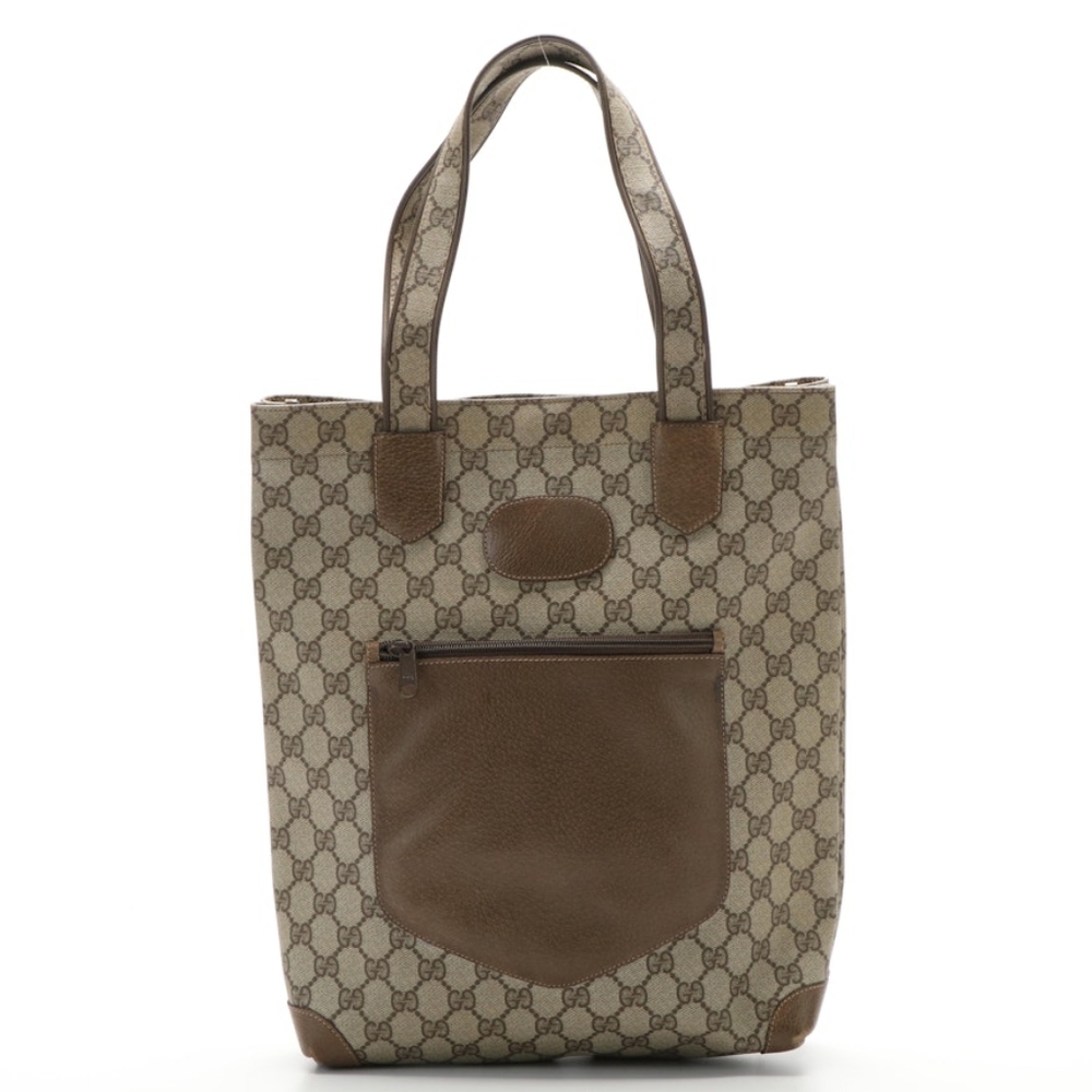 Gucci GG Canvas Beige Tote Bag